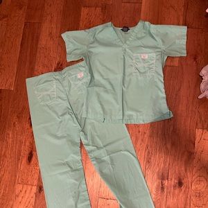 Blue Sky Scrubs Green